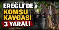 EREĞLİ\'DE KOMŞU KAVGASI ; 3 YARALI !