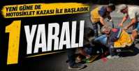 KIŞLA\'DA MOTOSİKLET KAZASI