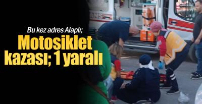 BİR MOTOSİKLET KAZASI DAHA !