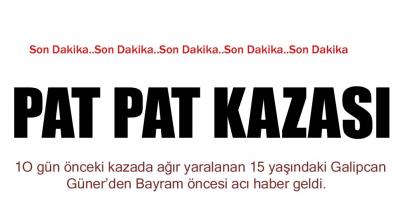 EREĞLİ\'DE PAT PAT KAZASI BİR CAN DAHA ALDI