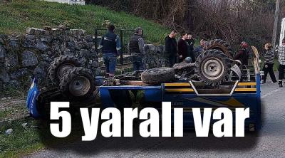 EREĞLİ'DEKİ KAZADA 5 YARALI VAR !