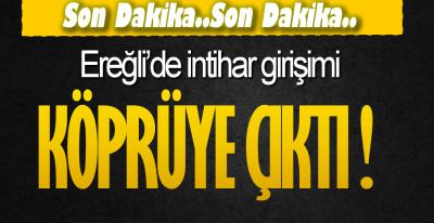 EREĞLİ SAHİLİNDE İNTİHAR GİRİŞİMİ !