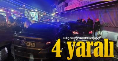 GÜLÜÇ KAVŞAĞINDA KAZA ; 4 YARALI !