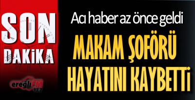 MAKAM ŞOFÖRÜ KAZADA HAYATINI KAYBETTİ