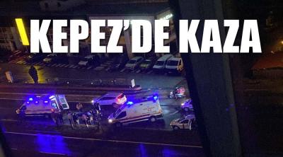 MOTOSİKLET YAYAYA ÇARPTI !