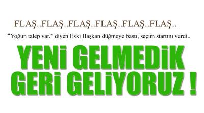 SEÇİM İÇİN DÜĞMEYE BASTI, İLK AÇIKLAMASINI YAPTI !