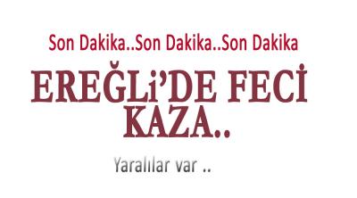 TIR İLE OTOMOBİL ÇARPIŞTI; KAZA YERİNDEN İLK FOTOĞRAFLAR !