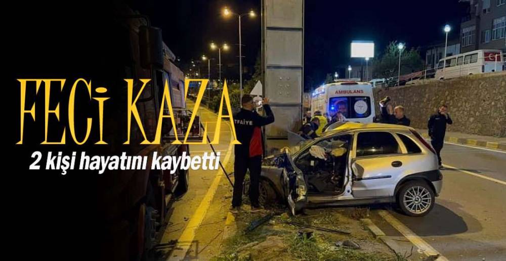 ALAPLI'DA FECİ KAZA; 2 ÖLÜ !