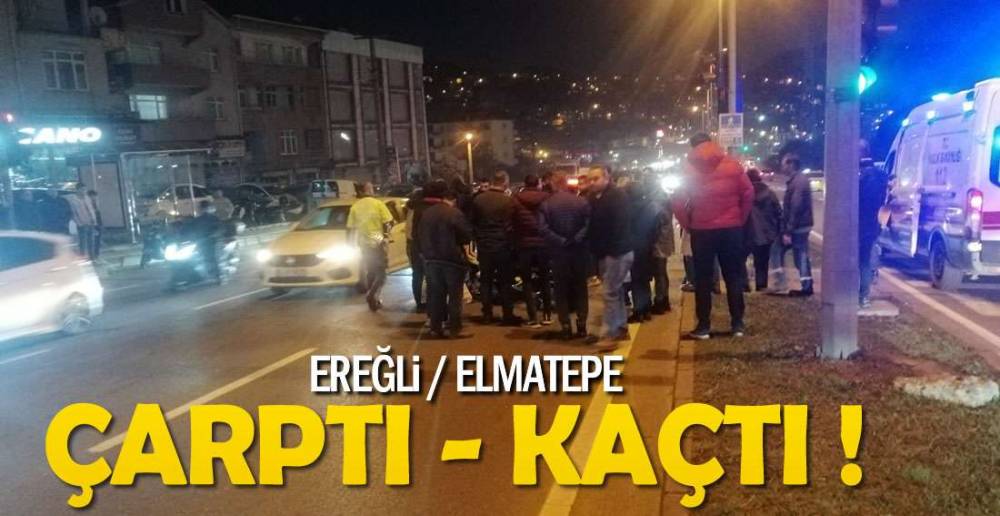 ELMATEPE IŞIKLARDA YAYAYA ÇARPTI !