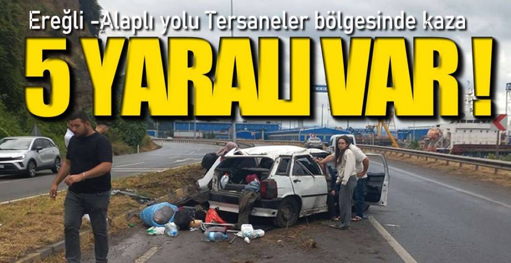 EREĞLİ -ALAPLI YOLUNDA KAZA !