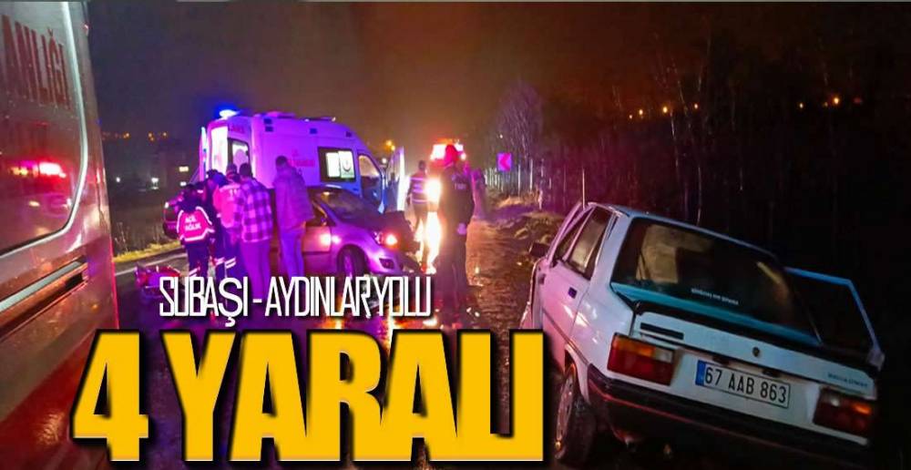 EREĞLİ\'DE KAZA ; 4 YARALI !