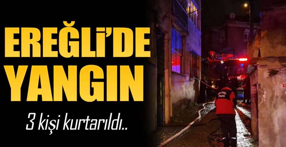 EREĞLİ'DE YANGIN PANİĞİ !