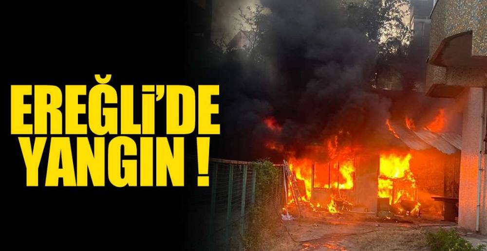 EREĞLİ'DE YANGIN VAR !