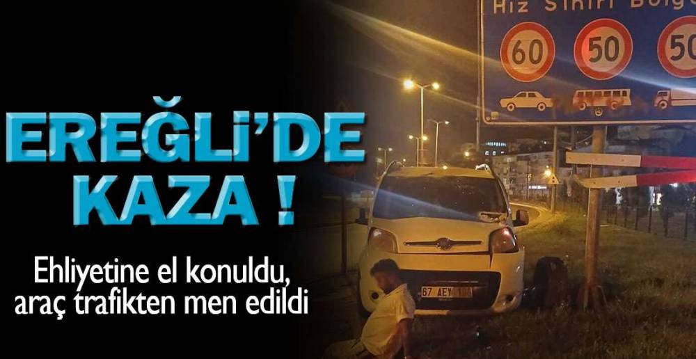EREĞLİ'DEKİ KAZADA 2 KİŞİ YARALANDI