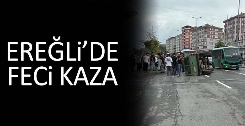 EREĞLİ GİRİŞİNDE TAKLA ATTI !