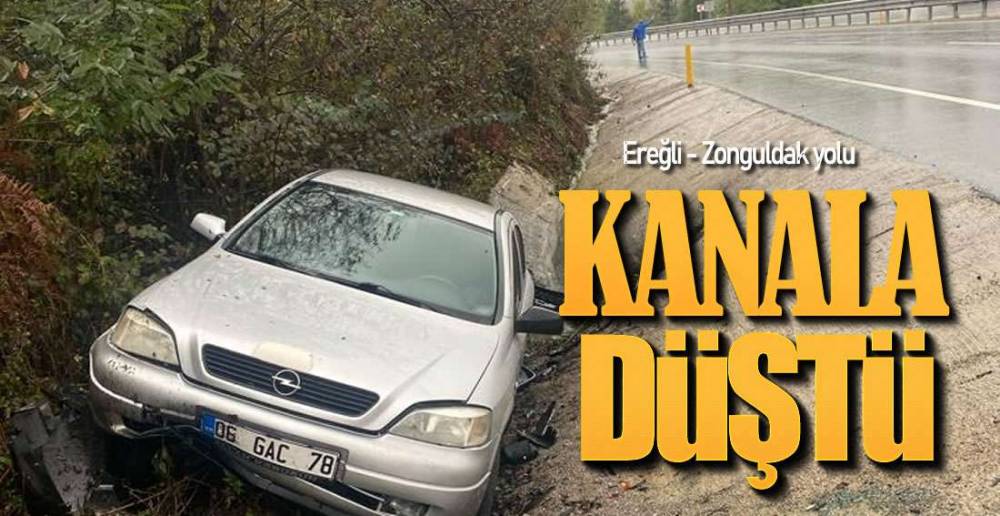 EREĞLİ -ZONGULDAK YOLUNDA KAZA !