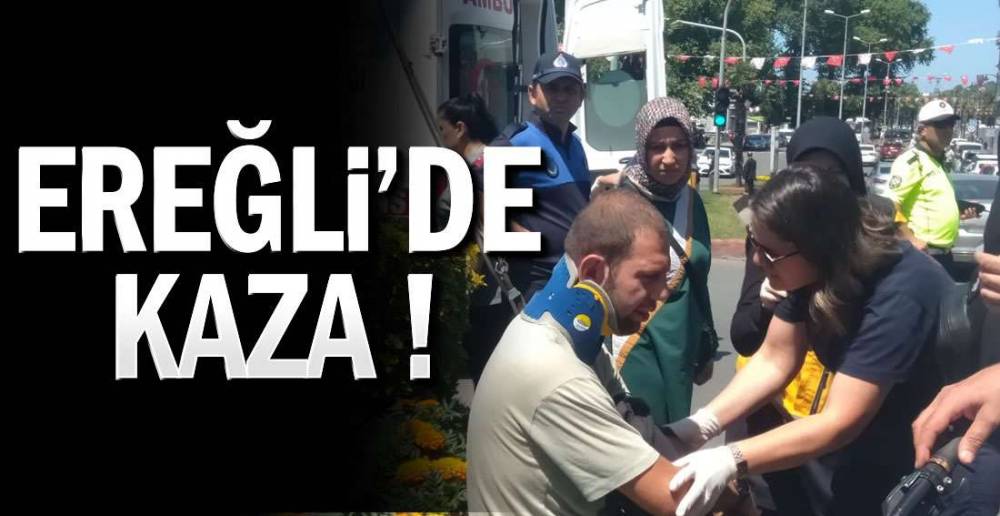 İLÇE MERKEZİNDE KAZA !