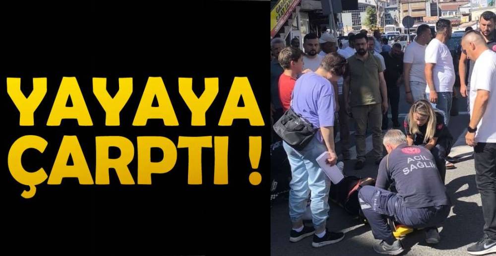 İLÇE MERKEZİNDE MOTOSİKLET KAZASI