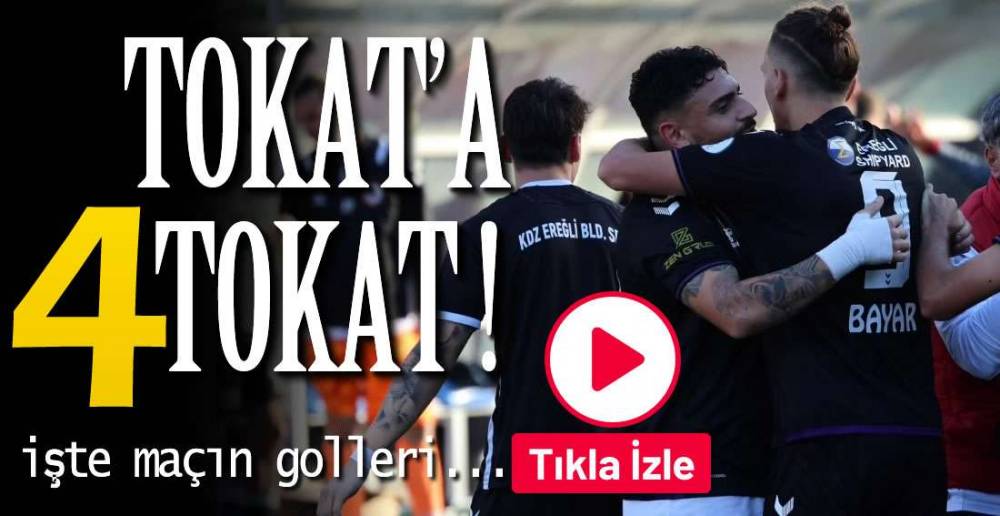 İŞTE EREĞLİ -TOKAT MAÇININ  GOLLERİ