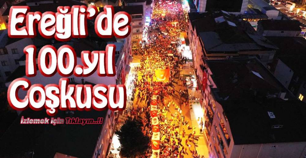 KDZ.EREĞLİ'DE CUMHURİYET YÜRÜYÜŞÜ