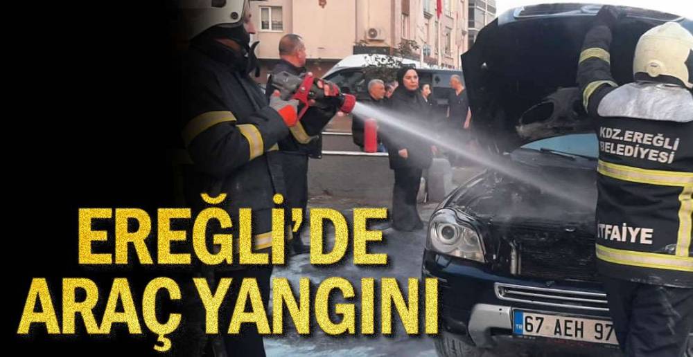 KEPEZ\'DE ARAÇ YANGINI !