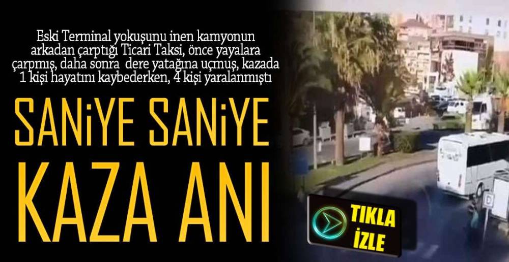 KORKUNÇ KAZA SANİYE SANİYE GÖRÜNTÜLENDİ !