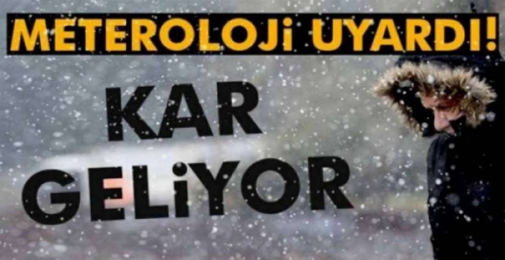 METEOROLOJİ   UYARDI !