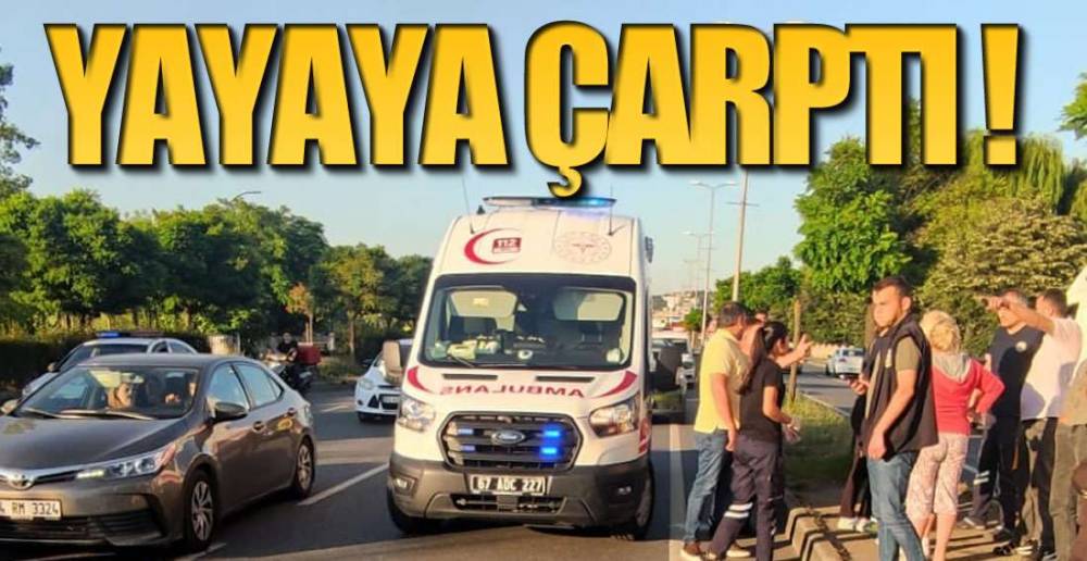 MOTOSİKLETİN ÇARPTIĞI YAYA AĞIR YARALANDI