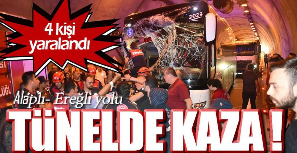 TÜNEL İÇİNDE FECİ KAZA !