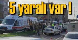 DEVREK YOL AYRIMINDA ZİNCİRLEME  KAZA !