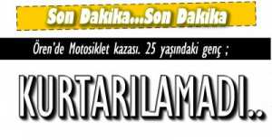 EREĞLİ\'DE MOTOSİKLET KAZASI BİR CAN DAHA ALDI