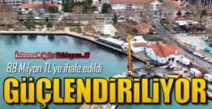 LİMANDA GÜÇLENDİRME ÇALIŞMALARI DEVAM EDİYOR