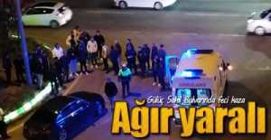 MOTOSİKLET SÜRÜCÜSÜ AĞIR YARALI !