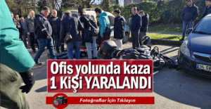 OFİS YOLUNDA KAZA !