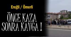 TRAFİKTE TARTIŞMA KAVGAYA DÖNDÜ !