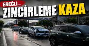 ZİNCİRLEME KAZA ; 1 YARALI !