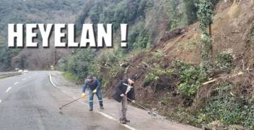 ALAPLI -EREĞLİ YOLUNDA HEYELAN !