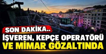 BİNA ÇÖKTÜ, 3 KİŞİ GÖZALTINA ALINDI !