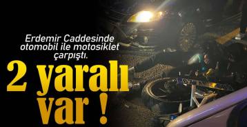 ERDEMİR CADDESİNDE  FECİ KAZA !