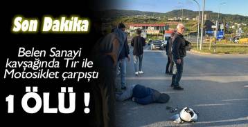 EREĞLİ'DE  FECİ KAZA; 1 ÖLÜ !