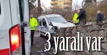 EREĞLİ'DE KAZA ; 3 YARALI !