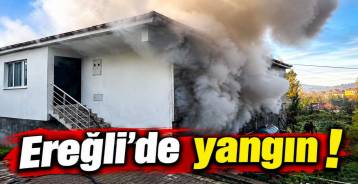 EREĞLİ\'DE YANGIN  !