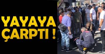 İLÇE MERKEZİNDE MOTOSİKLET KAZASI