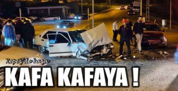 KEPEZ'DE KAZA; 2 SÜRCÜDE YARALI !
