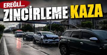ZİNCİRLEME KAZA ; 1 YARALI !