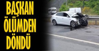 BAŞKAN PLAJLAR BÖLGESİNDE KAZA GEÇİRDİ !