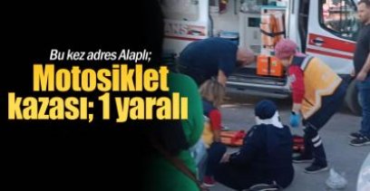 BİR MOTOSİKLET KAZASI DAHA !