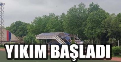 ERDEMİR STADINDA YIKUM BAŞLADI !