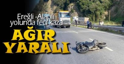 EREĞLİ ALAPLI YOLUNDA FECİ  KAZA !