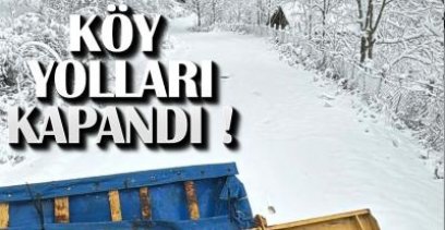 EREĞLİ'DE 16 KÖY YOLU KAPANDI